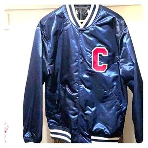 Blue H&M varsity Letterman